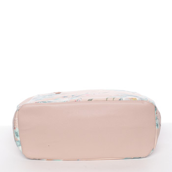 Moderní květinová kabelka přes rameno růžová - David Jones Kimora