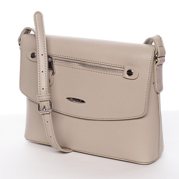 Menší módní crossbody kabelka camel - David Jones Azalea