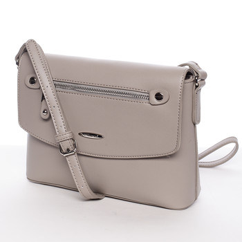 Menší módní crossbody kabelka šedá - David Jones Azalea