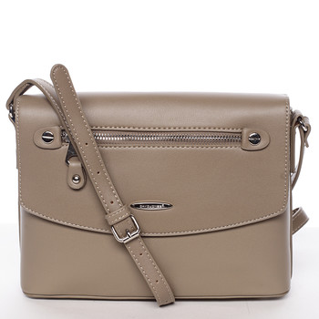 Menší módní crossbody kabelka khaki - David Jones Azalea