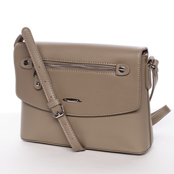 Menší módní crossbody kabelka khaki - David Jones Azalea