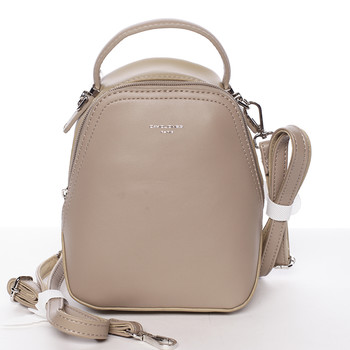 Malý dámský městský batůžek/kabelka camel - David Jones Lefteris