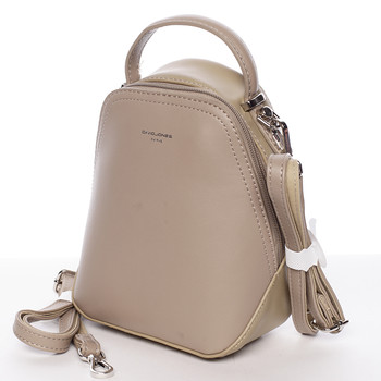 Malý dámský městský batůžek/kabelka camel - David Jones Lefteris