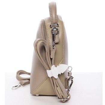 Malý dámský městský batůžek/kabelka camel - David Jones Lefteris