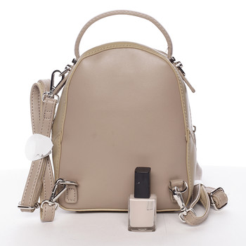 Malý dámský městský batůžek/kabelka camel - David Jones Lefteris