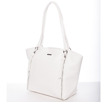 Luxusní dámská kabelka přes rameno bílá - David Jones Lenore