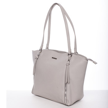 Luxusní dámská kabelka přes rameno šedá - David Jones Lenore