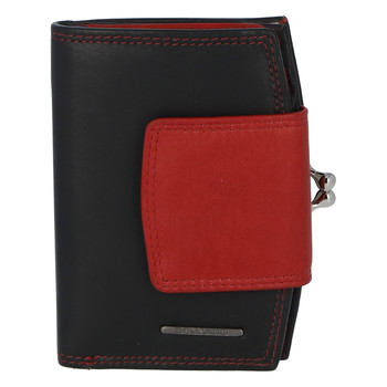 Luxusní dámská kožená peněženka černá - Bellugio Armi New