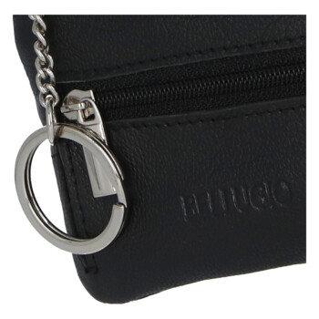 Kožená klíčenka černá - Bellugio Elanas
