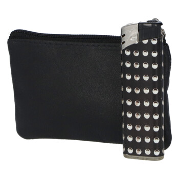 Kožená klíčenka černá - Bellugio Elanas