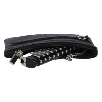 Kožená klíčenka černá - Bellugio Elanas