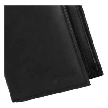 Pánská kožená peněženka černá - Diviley Soran