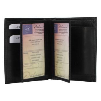 Pánská kožená peněženka černá - Diviley Soran