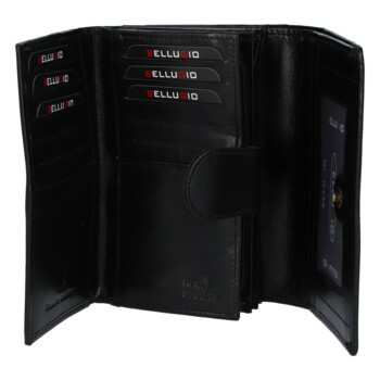 Dámská kožená peněženka černá - Bellugio Romi