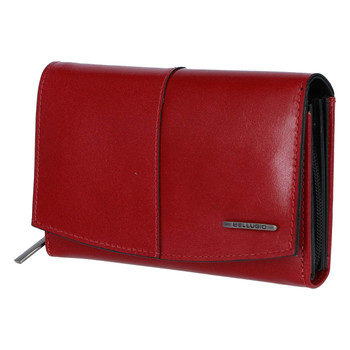 Dámská kožená peněženka červená - Bellugio Eminola