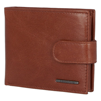 Pánská kožená peněženka světle hnědá - Bellugio Caessar New