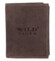 Pánská kožená peněženka hnědá - Wild Piotr