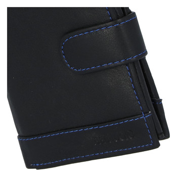 Pánská kožená peněženka černá - Bellugio Vaskes 2