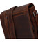 Pánská kožená crossbody taška hnědá - Greenwood Justwant