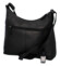 Dámská kožená kabelka přes rameno černá - Greenwood Ammi