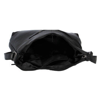 Dámská kožená kabelka přes rameno černá - Greenwood Ammi