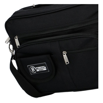 Pánská látková taška přes rameno černá - Bellugio F100