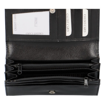 Dámská kožená peněženka černá - Tomas Suave
