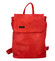 Větší měkký dámský moderní červený batoh - Ellis Elizabeth 