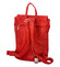 Větší měkký dámský moderní červený batoh - Ellis Elizabeth 