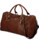 Cestovní kožená taška hnědá - Delami Vera Pelle Equado