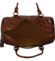 Cestovní kožená taška hnědá - Delami Vera Pelle Equado