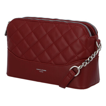 Dámská crossbody kabelka vínová - David Jones Sunny