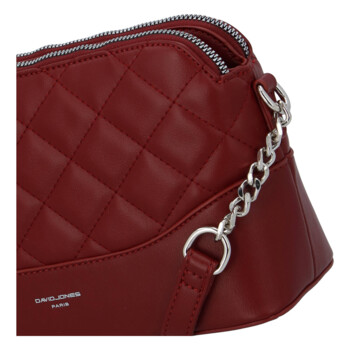 Dámská crossbody kabelka vínová - David Jones Sunny