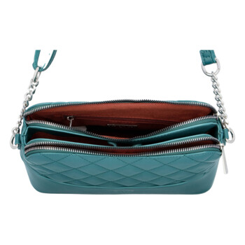 Dámská crossbody kabelka zelená - David Jones Sunny