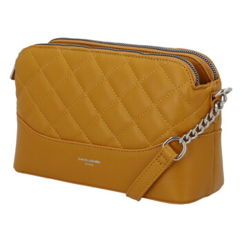 Dámská crossbody kabelka žlutá - David Jones Sunny