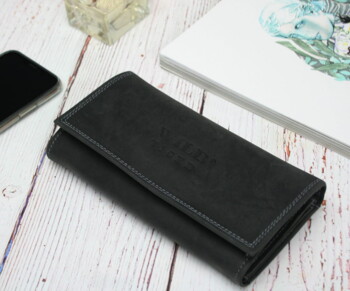 Dámská kožená peněženka černá - Wild Jadrrien