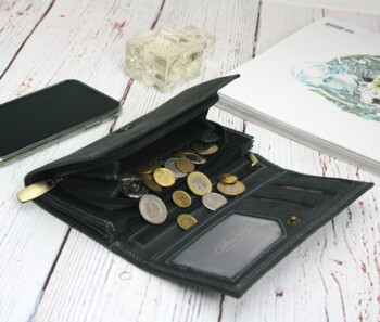 Dámská kožená peněženka černá - Wild Jadrrien