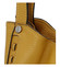 Dámská kožená kabelka přes rameno tmavě žlutá - ItalY Evelyn