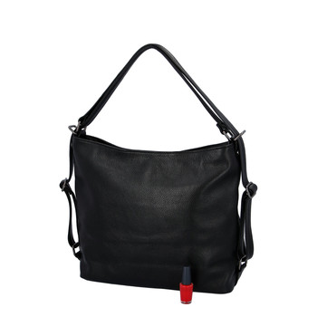 Dámská kožená kabelka černá - ItalY Sharon
