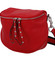 Luxusní kožená kabelka ledvinka červená - ItalY Banana