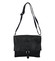 Dámská kožená crossbody kabelka černá - ItalY Eama