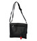 Dámská kožená crossbody kabelka černá - ItalY Eama