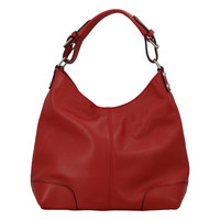 Dámská kožená kabelka tmavě červená - ItalY Inpelle