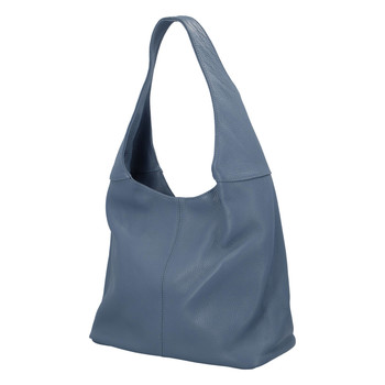 Dámská kožená kabelka přes rameno modrá - ItalY SkyFull