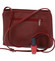 Dámská kožená crossbody kabelka tmavě červená - ItalY Eneta