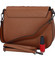 Dámská kožená crossbody kabelka světle hnědá - ItalY Bettery