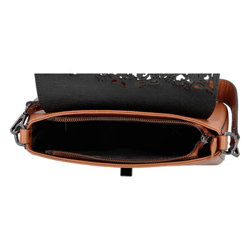 Dámská kožená crossbody kabelka světle hnědá - ItalY Bettery