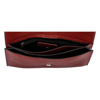 Luxusní dámská kabelka tmavě červená - ItalY Brother