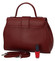 Dámská kožená kabelka tmavě červená - ItalY Lauren