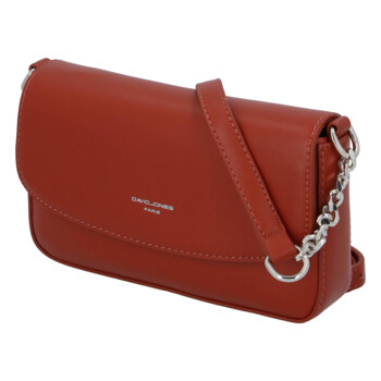 Dámská crossbody kabelka cihlově červená - David Jones Tallma